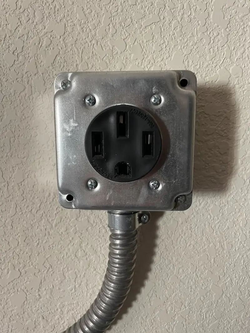 NEMA 14-50 outlet installed for Smart Home Electrical in Highland